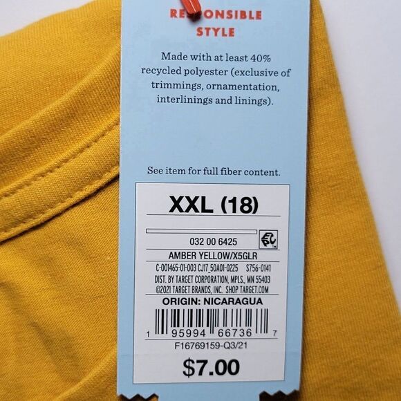 Cat & Jack White "Embrace Your Power" LongâSleeveâGraphicâT-ShirtâSzâXXL - Picture 6 of 7